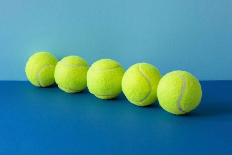 Tennis balls line