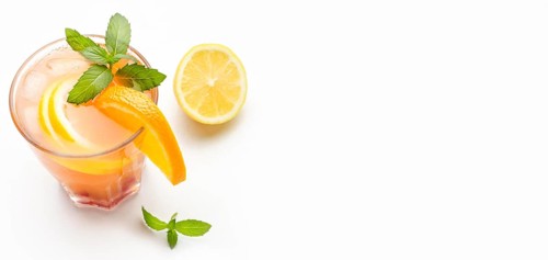 Cocktail with orange