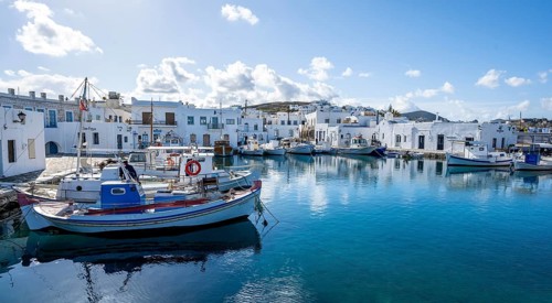 Fishing boats in Naoussa harbour