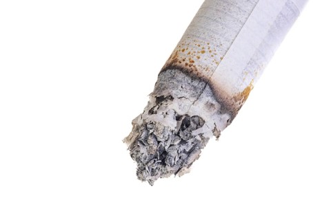 Burning cigarette