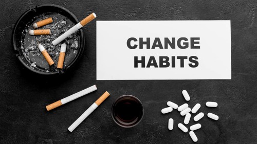 Change habits message