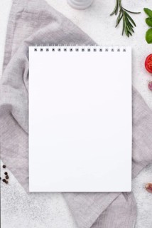 Top view notebook table