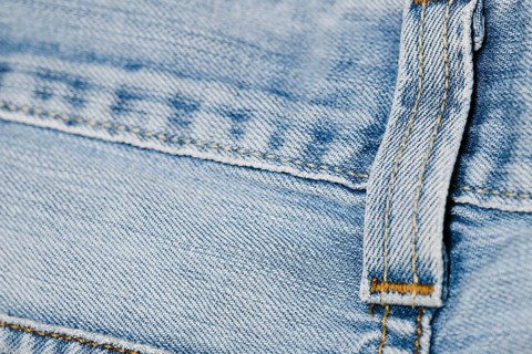 Blue jeans belt loop