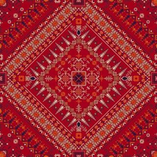 Traditional Latvian embroidery seamless pattern