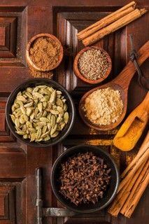 View delicious indian spices