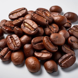Coffee beans fresh and roasted Coffee beans on a plantation
