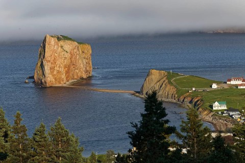 Fog at Perce Rock
