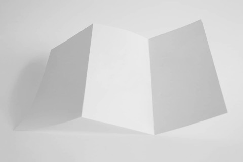 Mockup trifold paper