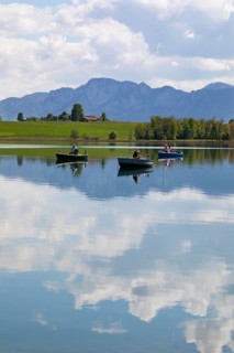 Fishing boats on the Irrsee