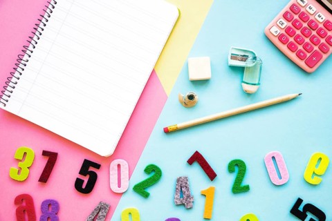 Numbers near stationery calculator