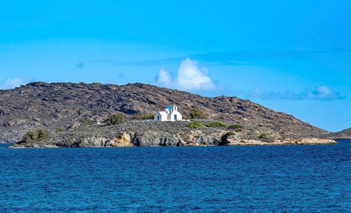 Small island with church Agia Kali