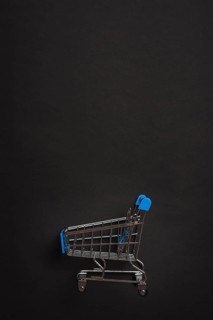 Little toy shopping trolley