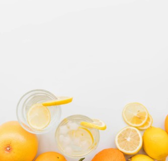Refreshing lemon drinks citrus fruits