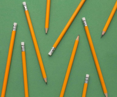 Top view assortment school supplies