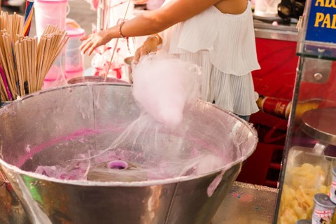 Cotton candy amusement park