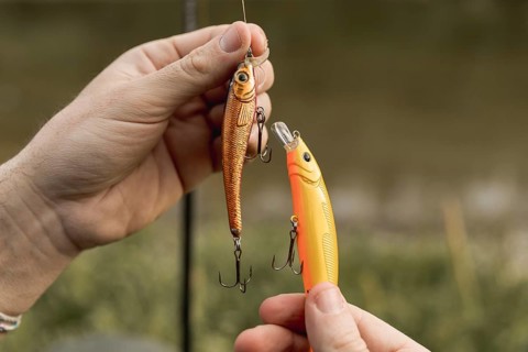 Person fixing fish hook