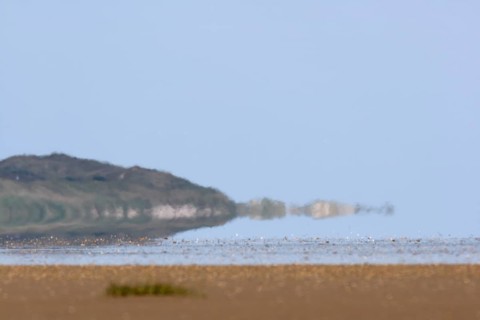 View from Minsener Oog to Wangerooge