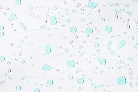 Blobs blue water