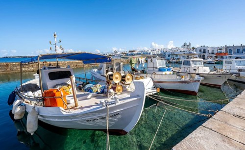 Fishing boats in Naoussa harbour