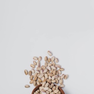 From spilled pistachios