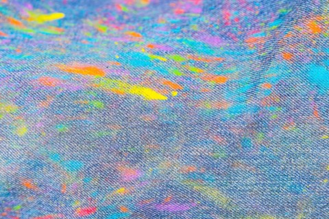 Jeans staining spots color powder