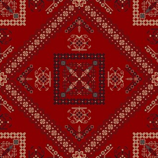 Traditional Latvian embroidery seamless pattern