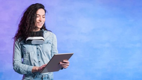Vr googles digital tablet technology