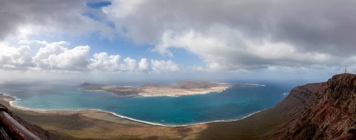 View from Mirador del Rio to Isla Graciosa