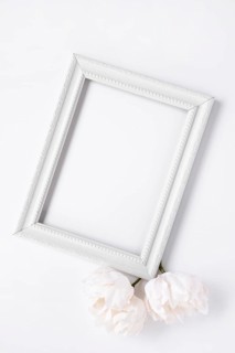 Mock up minimalist white frame