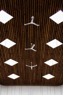 View ceiling with small fans