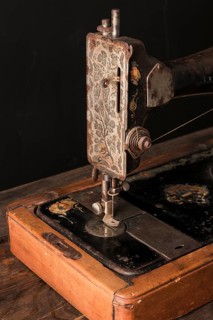 Old sewing machine workshop