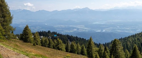 View from the Gerlitzen Alpe into the Drau Valley