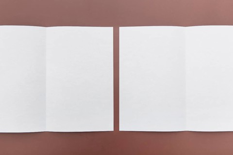 Two brochures table