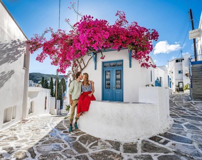 Young couple in love kissing