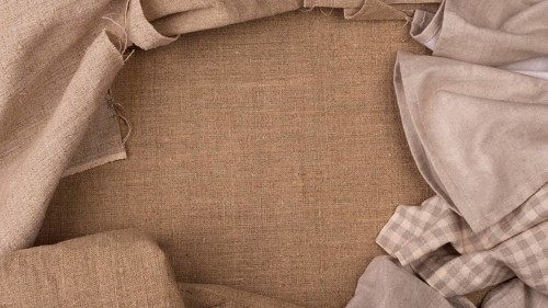 Top view monochromatic colored cloths with copy space