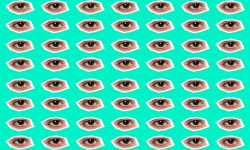 Collage with eyes collection