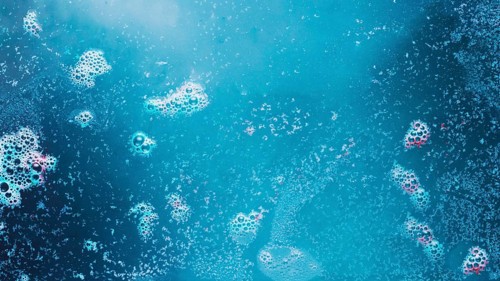 Colorful bubbles water
