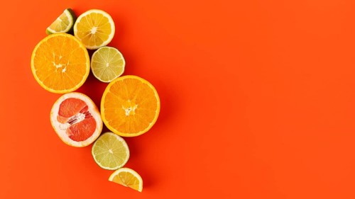 Flat lay composition healthy vegetarian food