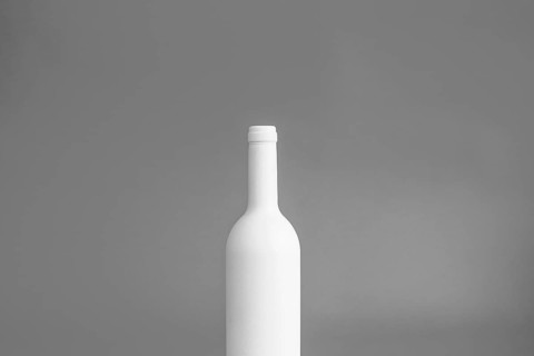 White bottle mockup
