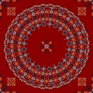 Traditional Latvian embroidery seamless pattern