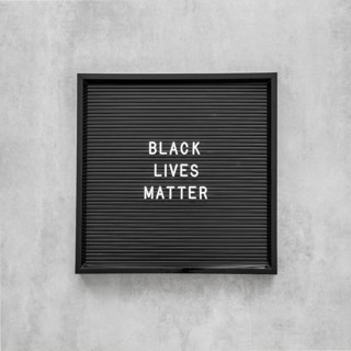 Black lives matter with frame