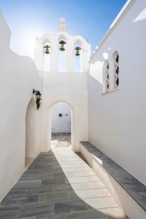 Archway with bells of the Greek Orthodox Chapel of Agios Antonios