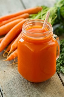 Delicious carrot smoothie