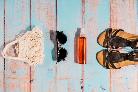 Beach accessories order wooden board