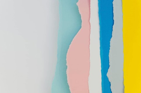 Layers pastel colored papers