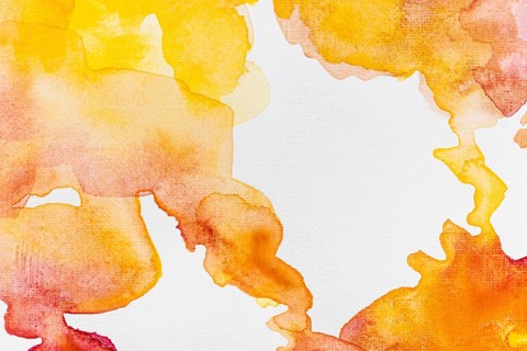 Abstract watercolor gradient orange background
