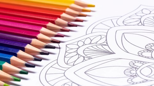 Close up view mandala concept