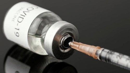 Coronavirus vaccine bottle assortment