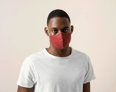 Portrait man wearing face mask