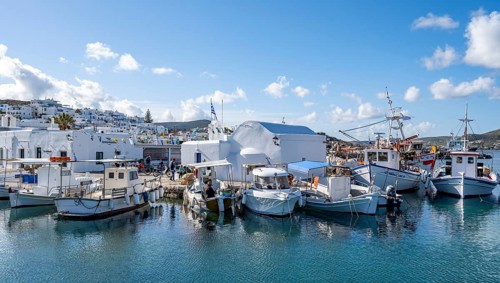 Fishing boats in Naoussa harbour